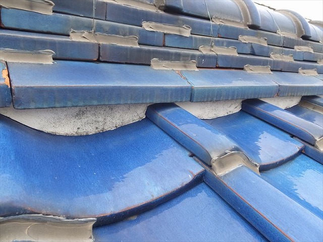 棟の下の漆喰の確認